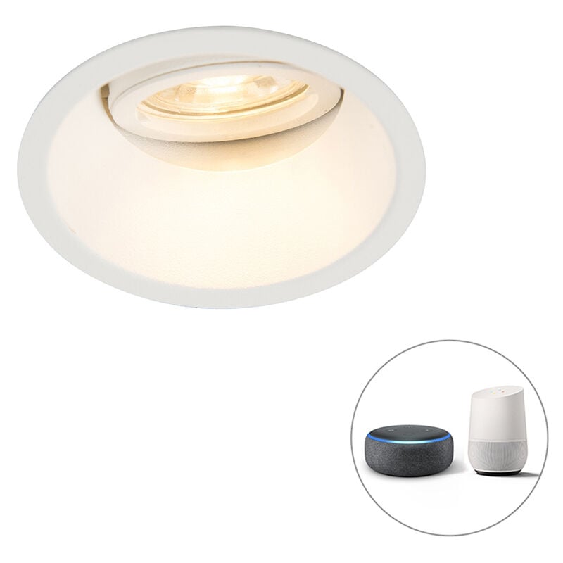 QAZQA + Moderno Foco empotrable blanco bombilla-WiFi GU10 orientable - ALLOY Aluminio Redonda Adecuado para LED Max. 1 x 5 Watt
QAZQA + Moderno Foco empotrable blanco bombilla-WiFi GU10 orientable - ALLOY Aluminio Redonda Adecuado para LED Max. 1 x 5 Watt
