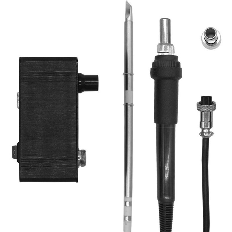 Mini T12-942 Kit de estacion de soldadura, OLED DIY Soldadura Herramientas electricas Soldadura Hierro,Mango de plastico negro 907 - Quicko
Mini T12-942 Kit de estacion de soldadura, OLED DIY Soldadura Herramientas electricas Soldadura Hierro,Mango de plastico negro 907 - Quicko