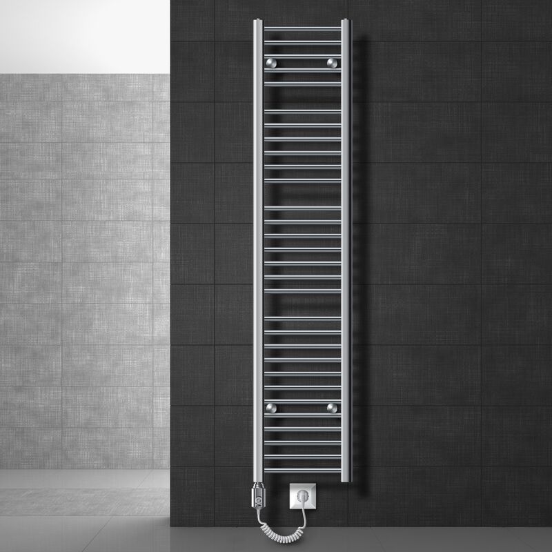 Ecd Germany - Radiador toallero 300 x 1800 mm Radiador de calefacción Secador de toallas Eléctrico 1200W Barra recta color cromo
Ecd Germany - Radiador toallero 300 x 1800 mm Radiador de calefacción Secador de toallas Eléctrico 1200W Barra recta color cromo