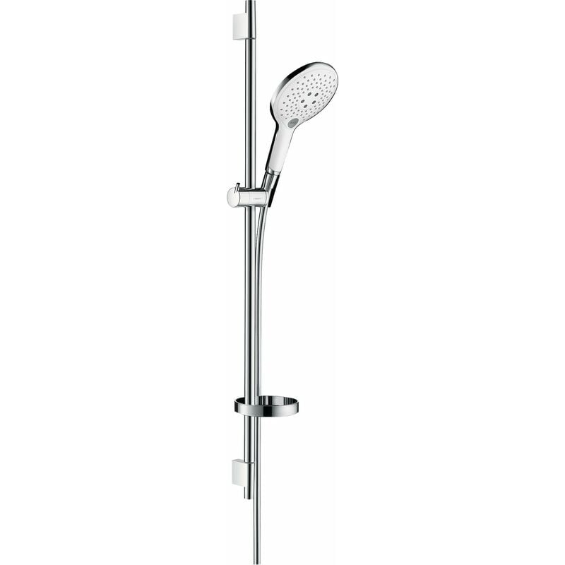 Hansgrohe Raindance Select S set de ducha 150 3jet con barra de ducha de 90 cm y jabonera, 27803, color: Cromado / Blanco - 27803400
Hansgrohe Raindance Select S set de ducha 150 3jet con barra de ducha de 90 cm y jabonera, 27803, color: Cromado / Blanco - 27803400