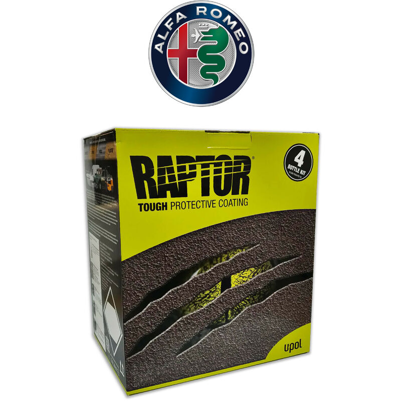 RAPTOR SUPER RESISTENTE 2K KIT ALFA ROMEO 4 LT | 289A Rosso Alfa - 289A Rosso Alfa
RAPTOR SUPER RESISTENTE 2K KIT ALFA ROMEO 4 LT | 289A Rosso Alfa - 289A Rosso Alfa