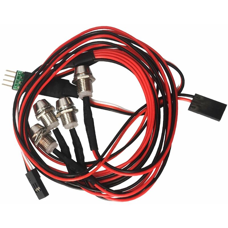 Happyshopping - RC Car 4 LED Light Kit 2 White 2 Red Reemplazo para Axial SCX10 Traxxas TRX4 D90 Redcat GEN8 hpi RC Car
Happyshopping - RC Car 4 LED Light Kit 2 White 2 Red Reemplazo para Axial SCX10 Traxxas TRX4 D90 Redcat GEN8 hpi RC Car