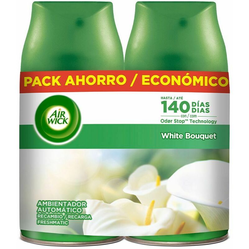 Recambio de Ambientador Eléctrico Air Wick White Bouquet (2 x 250 ml)
Recambio de Ambientador Eléctrico Air Wick White Bouquet (2 x 250 ml)