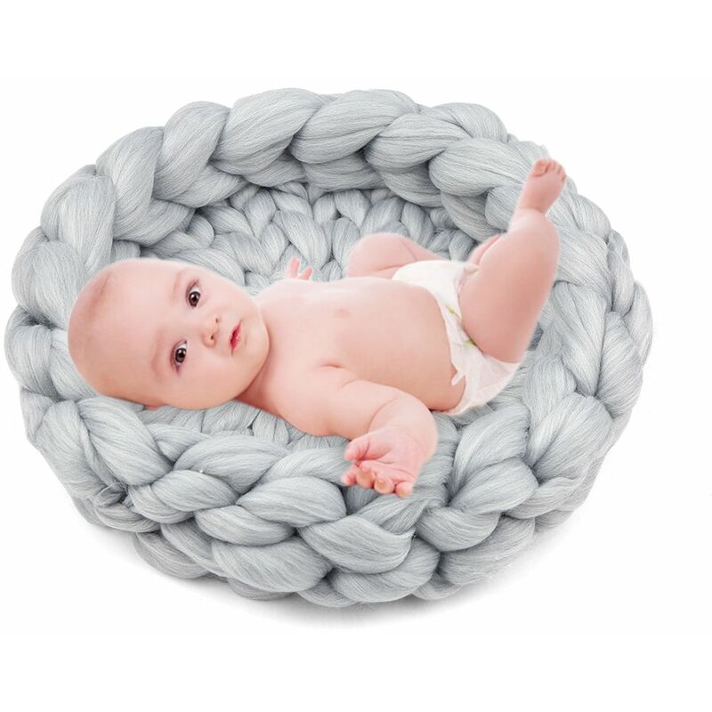 Recien nacido Photogragh Props Baby Photogragh Mat Manta tejida a mano 15,7 pulgadas de diametro Alfombras de punto suaves y comodas para bebes,Gris
Recien nacido Photogragh Props Baby Photogragh Mat Manta tejida a mano 15,7 pulgadas de diametro Alfombras de punto suaves y comodas para bebes,Gris