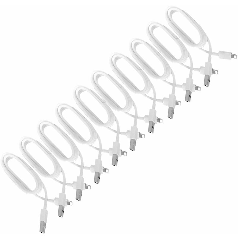 Reemplazo de cable USB para IOS Cables de carga Cargadores de telefonos moviles,10 piezas
Reemplazo de cable USB para IOS Cables de carga Cargadores de telefonos moviles,10 piezas