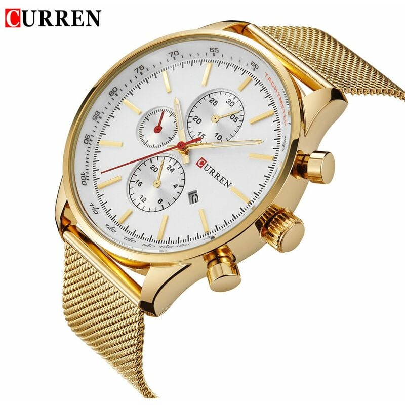 Reloj casual de cuarzo de lujo para hombre, reloj de pulsera de negocios para hombre resistente al agua diario de 30 m con reloj de calendario para
Reloj casual de cuarzo de lujo para hombre, reloj de pulsera de negocios para hombre resistente al agua diario de 30 m con reloj de calendario para