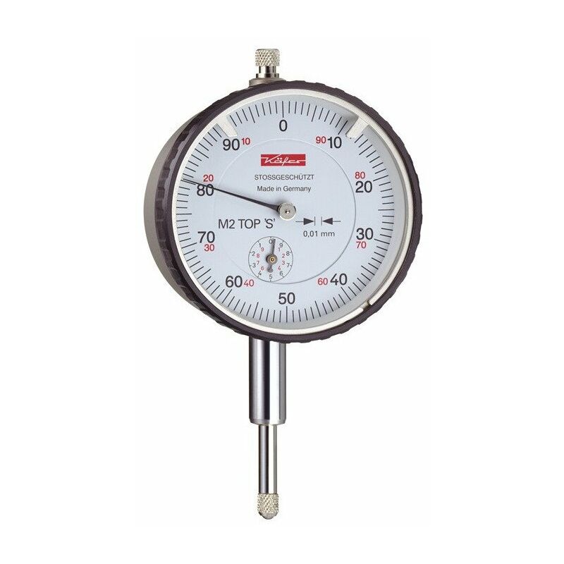 Kafer - Reloj comparador M3 S 5 mm de diámetro 0,01 mm con protección contra golpes con calibre KÄFER
Kafer - Reloj comparador M3 S 5 mm de diámetro 0,01 mm con protección contra golpes con calibre KÄFER