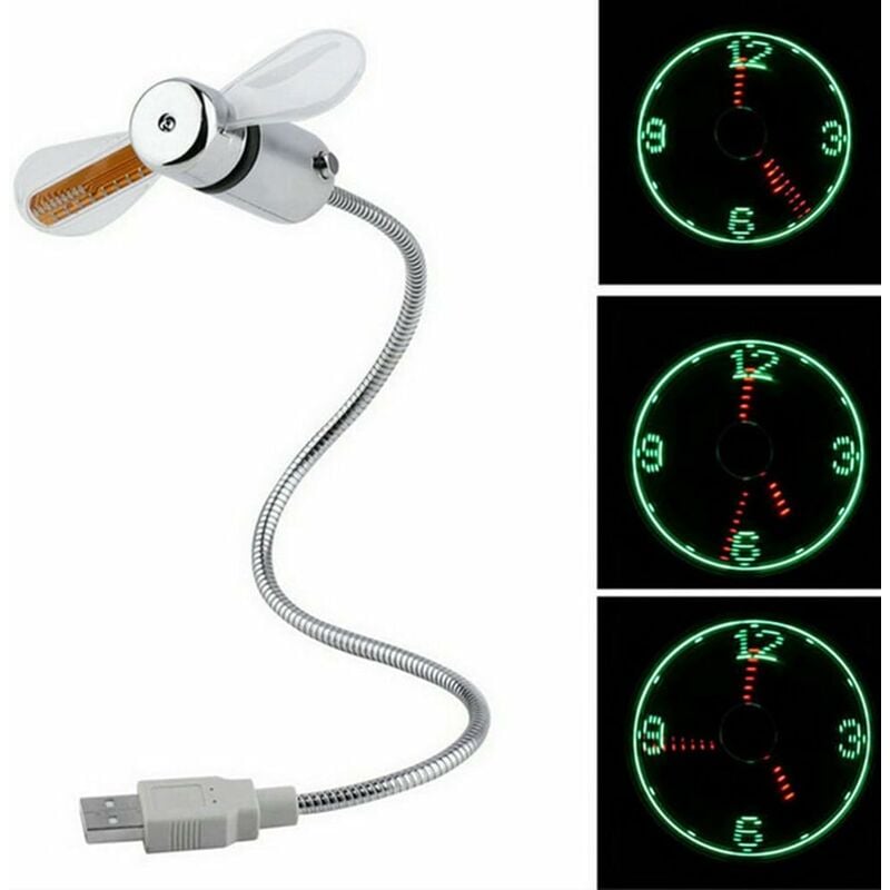 Reloj con ventilador LED USB ventilador de mano portátil alimentado por USB, ventilador de cuello de cisne mini USB para computadora portátil y PC
Reloj con ventilador LED USB ventilador de mano portátil alimentado por USB, ventilador de cuello de cisne mini USB para computadora portátil y PC