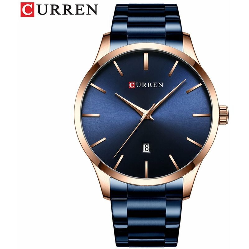 Reloj Clasico Exquisito Estuche de aleacion Banda de acero inoxidable Reloj de cuarzo de muneca Moda Hombres de negocios Calendario Manos luminosas
Reloj Clasico Exquisito Estuche de aleacion Banda de acero inoxidable Reloj de cuarzo de muneca Moda Hombres de negocios Calendario Manos luminosas