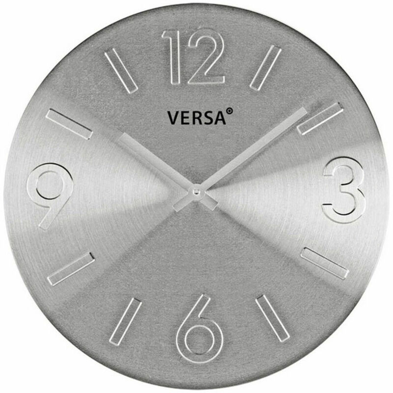 Reloj de Pared Aluminio (4 x 35,5 x 35,5 cm)