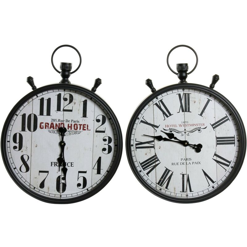 Reloj de Pared DKD Home Decor Hotel Blanco Negro Cristal Hierro (2 pcs) (50 x 10 x 66 cm)
Reloj de Pared DKD Home Decor Hotel Blanco Negro Cristal Hierro (2 pcs) (50 x 10 x 66 cm)