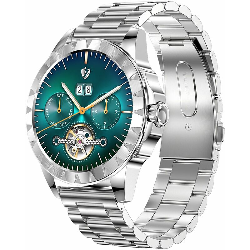 Reloj inteligente LEMZ Pantalla tactil completa AMOLED de 1,39 '' Resolucion 454 * 454 BT Llamada / Musica PPG + Monitor ECG 16 Modo deportivo
Reloj inteligente LEMZ Pantalla tactil completa AMOLED de 1,39 '' Resolucion 454 * 454 BT Llamada / Musica PPG + Monitor ECG 16 Modo deportivo