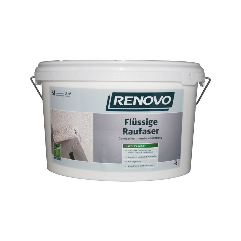 5 Liter Renovo Rauhfaser flüssig weiss 085587