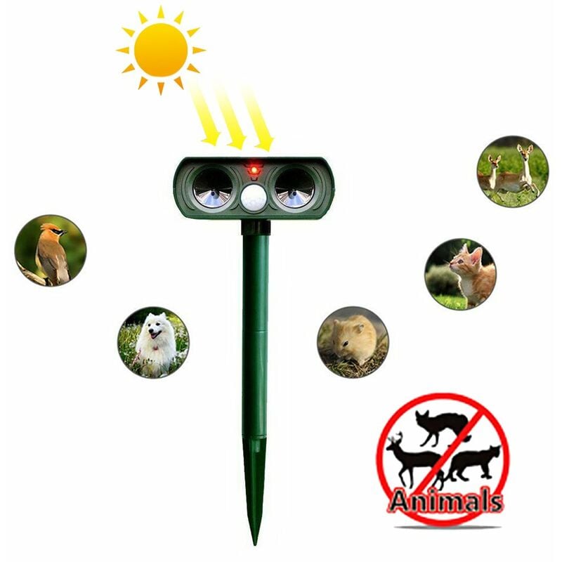 Repelente ultrasonico de animales con energia solar, repelentes de animales por ultrasonido a prueba de agua al aire libre para conducir, perro,
Repelente ultrasonico de animales con energia solar, repelentes de animales por ultrasonido a prueba de agua al aire libre para conducir, perro,