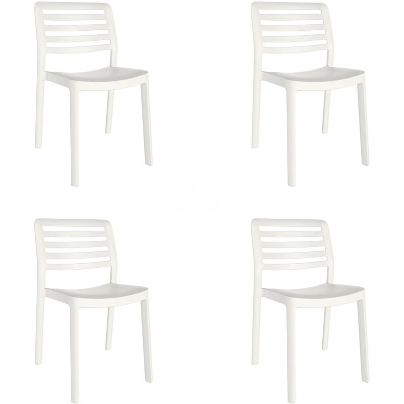 set de 4 sillas de diseño Wind para interior, exterior, jardín - color blanco - Resol
set de 4 sillas de diseño Wind para interior, exterior, jardín - color blanco - Resol