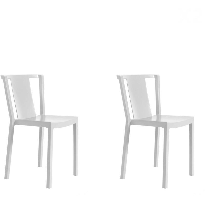 set de 2 sillas de diseño Neutra para interior, exterior, jardín - color blanco - Resol
set de 2 sillas de diseño Neutra para interior, exterior, jardín - color blanco - Resol