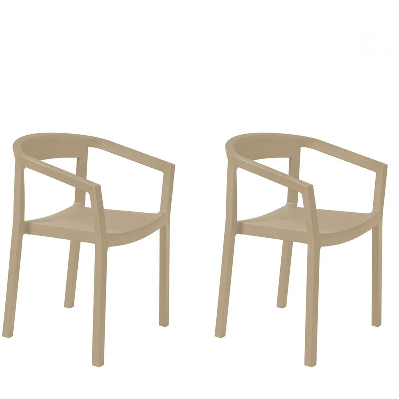 set de 2 sillas de diseño Peach para interior, exterior, jardín - color arena - Resol
set de 2 sillas de diseño Peach para interior, exterior, jardín - color arena - Resol