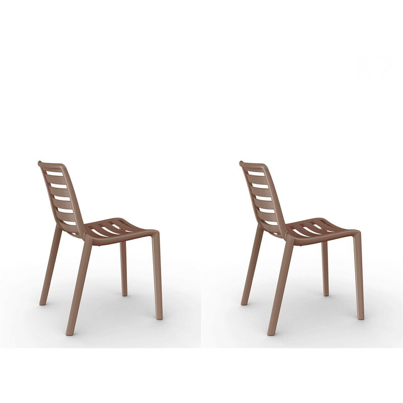 set de 2 sillas de diseño Slatkat para interior, exterior, jardín - color chocolate - Resol
set de 2 sillas de diseño Slatkat para interior, exterior, jardín - color chocolate - Resol