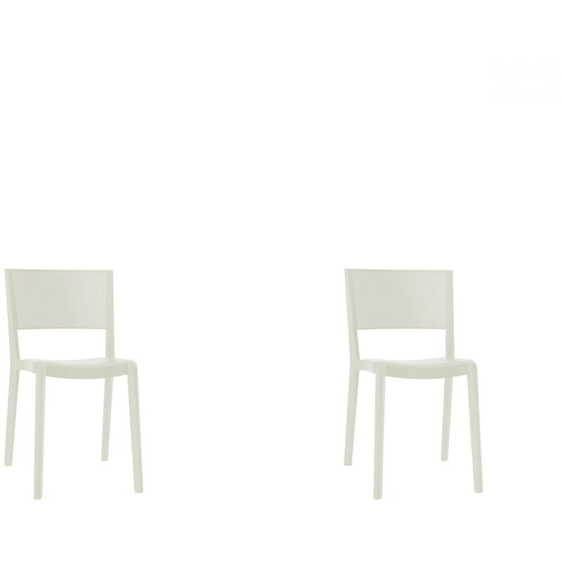 set de 2 sillas de diseño Spot para interior, exterior, jardín - color blanco - Resol
set de 2 sillas de diseño Spot para interior, exterior, jardín - color blanco - Resol