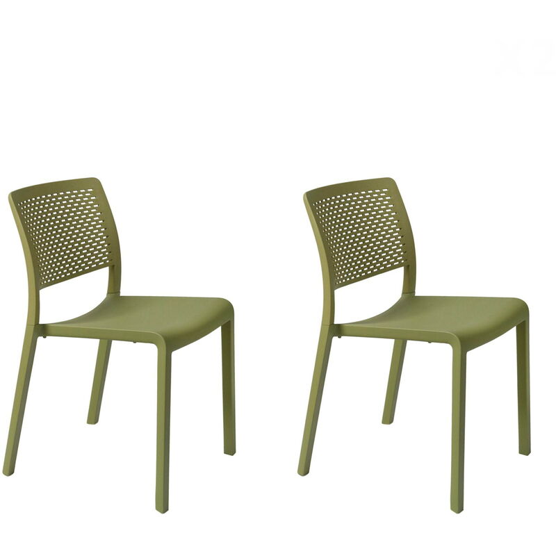 resol set de 2 sillas de diseño Trama para interior, exterior, jardín - color verde oliva
resol set de 2 sillas de diseño Trama para interior, exterior, jardín - color verde oliva