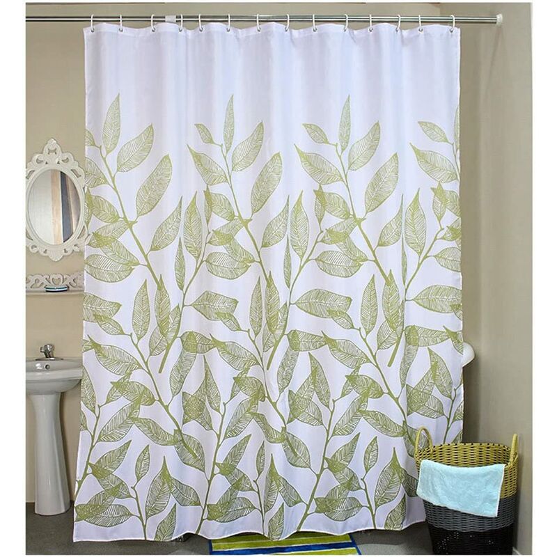Revestimiento de cortina de ducha de baño Pintura decorativa impermeable con ganchos Resistente al moho Lavable a máquina 180 cm x 180 cm (hojas
Revestimiento de cortina de ducha de baño Pintura decorativa impermeable con ganchos Resistente al moho Lavable a máquina 180 cm x 180 cm (hojas