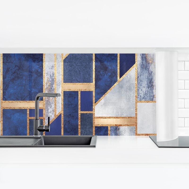 Revestimiento pared cocina - Geometric Shapes With Gold Dimensión LxA: 50cm x 175cm Material: Smart
Revestimiento pared cocina - Geometric Shapes With Gold Dimensión LxA: 50cm x 175cm Material: Smart