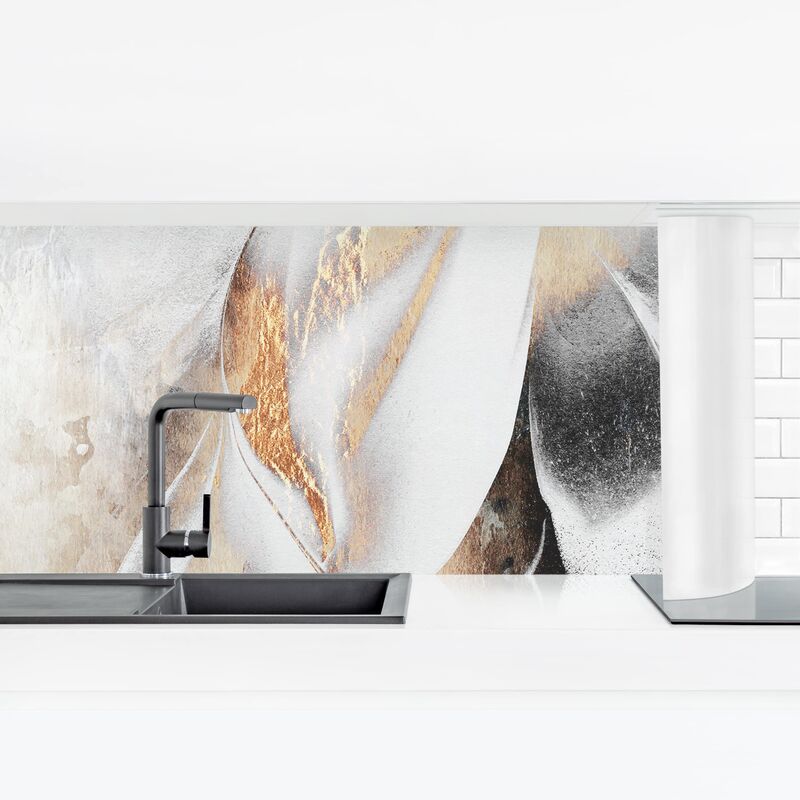 Revestimiento pared cocina - Golden Abstract Painting Winter Dimensión LxA: 50cm x 175cm Material: Magnético
Revestimiento pared cocina - Golden Abstract Painting Winter Dimensión LxA: 50cm x 175cm Material: Magnético