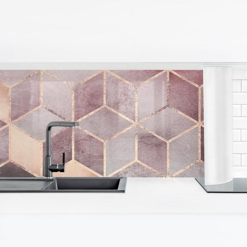 Revestimiento pared cocina - Pink Gray Golden Geometry Dimensión LxA: 40cm x 140cm Material: Magnético
Revestimiento pared cocina - Pink Gray Golden Geometry Dimensión LxA: 40cm x 140cm Material: Magnético