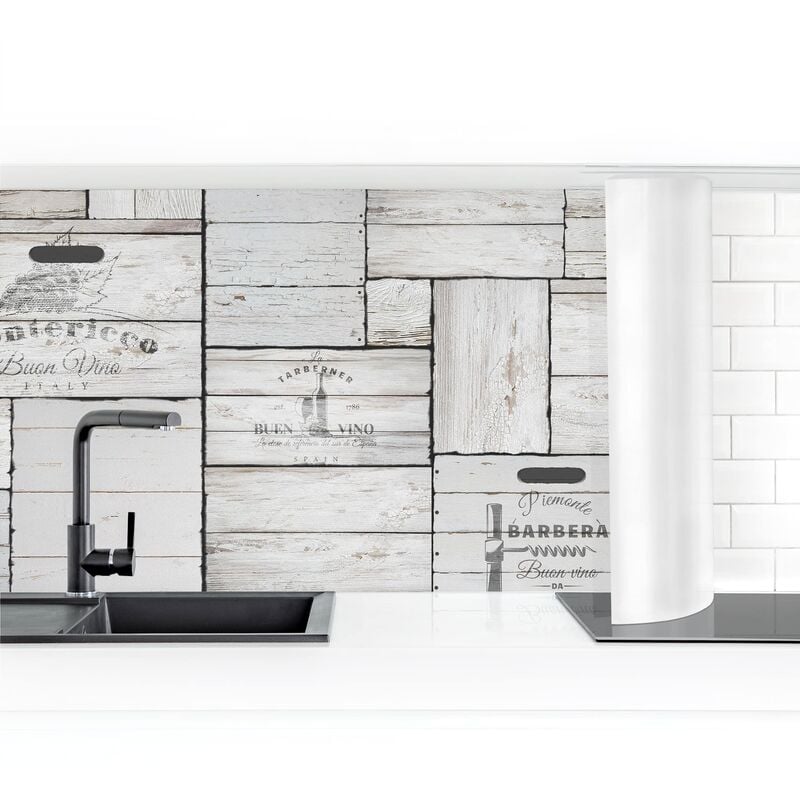 Bilderwelten - Revestimiento pared cocina - Shabby Wooden Boxes Dimensión LxA: 80cm x 200cm Material: Premium
Bilderwelten - Revestimiento pared cocina - Shabby Wooden Boxes Dimensión LxA: 80cm x 200cm Material: Premium