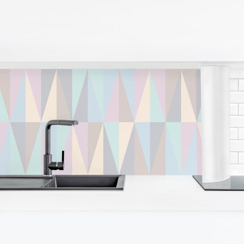 Revestimiento pared cocina - Triangles In Pastel Colors Dimensión LxA: 40cm x 140cm Material: Premium
Revestimiento pared cocina - Triangles In Pastel Colors Dimensión LxA: 40cm x 140cm Material: Premium