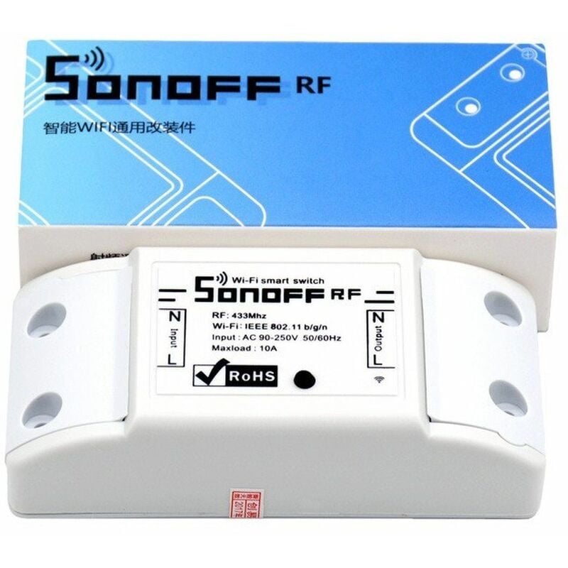 RF y Wifi - Conmutador inalámbrico básico para domotica compatible amazon echo, google home
RF y Wifi - Conmutador inalámbrico básico para domotica compatible amazon echo, google home