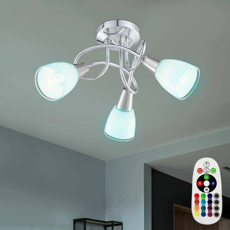RGB LED de 10,5 vatios, foco de techo, cambiador de color, iluminación, control remoto, lámpara E14
RGB LED de 10,5 vatios, foco de techo, cambiador de color, iluminación, control remoto, lámpara E14