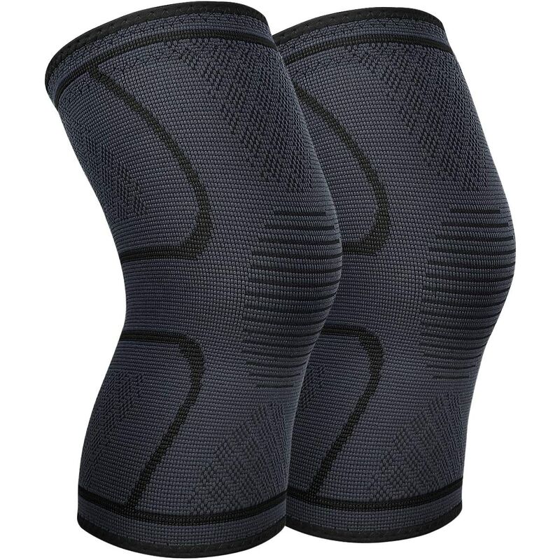 Rodilleras de compresión de 2 piezas para el alivio de la artritis y el dolor articular, rodilleras deportivas antideslizantes con soporte elástico
Rodilleras de compresión de 2 piezas para el alivio de la artritis y el dolor articular, rodilleras deportivas antideslizantes con soporte elástico