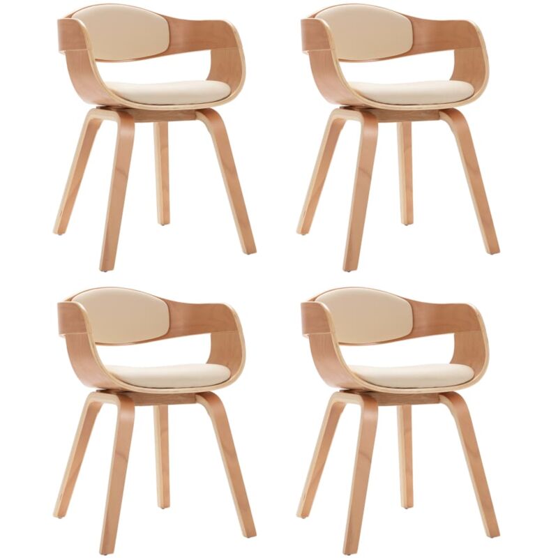 Madera Curvada Sillas de Comedor 4 Unidades Cuero Sintético Crema - Crema - Vidaxl
Madera Curvada Sillas de Comedor 4 Unidades Cuero Sintético Crema - Crema - Vidaxl
