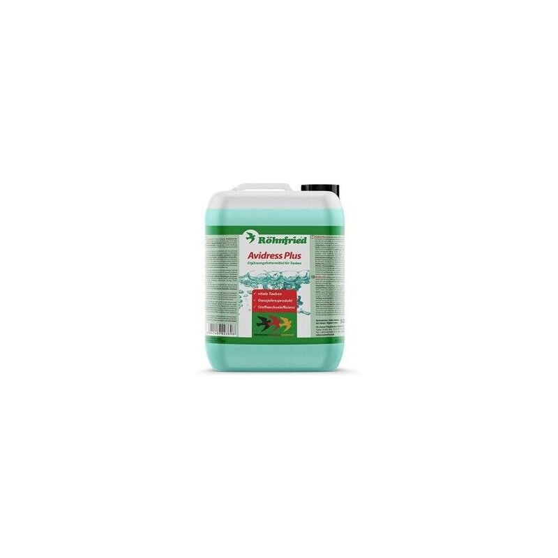 Rohnfried Avidress 5 litrosl (preventivo 100% natural contra salmonelosis). Palomas y Pájaros
Rohnfried Avidress 5 litrosl (preventivo 100% natural contra salmonelosis). Palomas y Pájaros