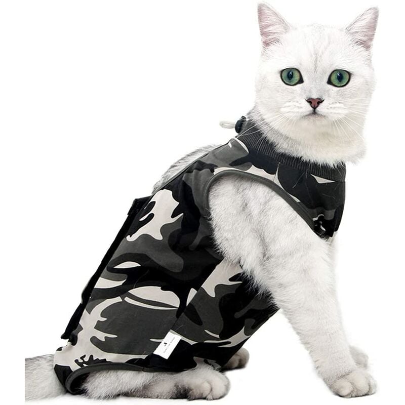 Ropa de recuperación quirúrgica para gatos Chaleco para lesiones médicas Protección antifugas para perros Gato animales pequeños Camuflaje L
Ropa de recuperación quirúrgica para gatos Chaleco para lesiones médicas Protección antifugas para perros Gato animales pequeños Camuflaje L