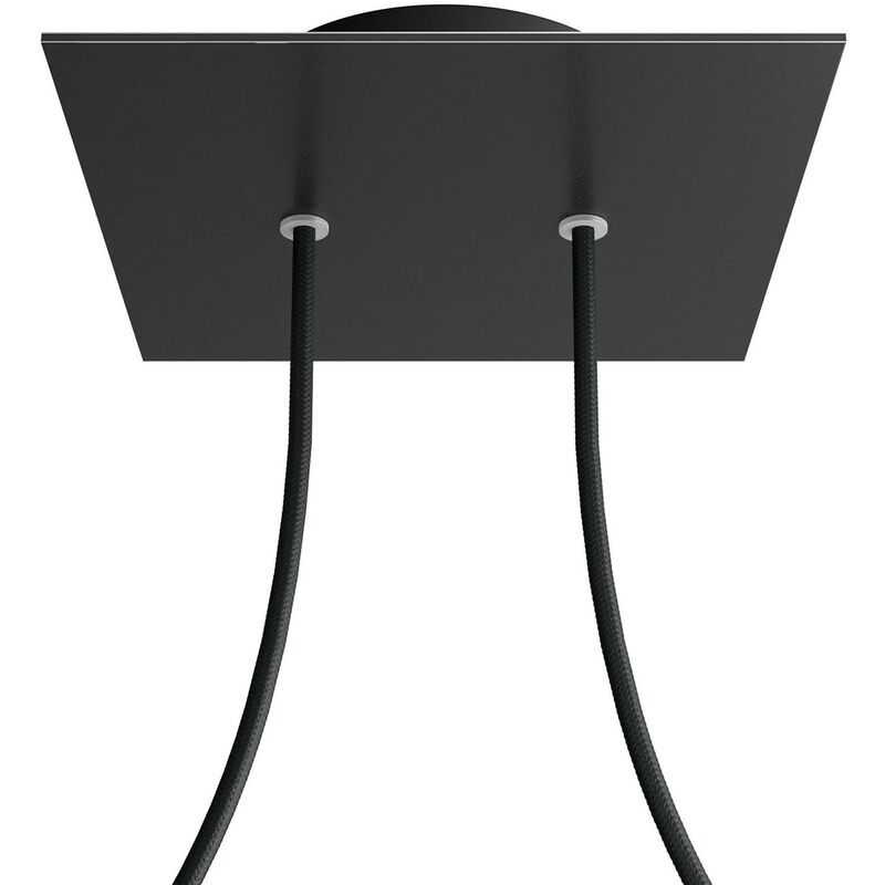 Creative Cables - Rosetón Rose-One cuadrado, 200 mm con 2 agujeros y 4 agujeros laterales | Negro mate - Negro - Negro mate
Creative Cables - Rosetón Rose-One cuadrado, 200 mm con 2 agujeros y 4 agujeros laterales | Negro mate - Negro - Negro mate
