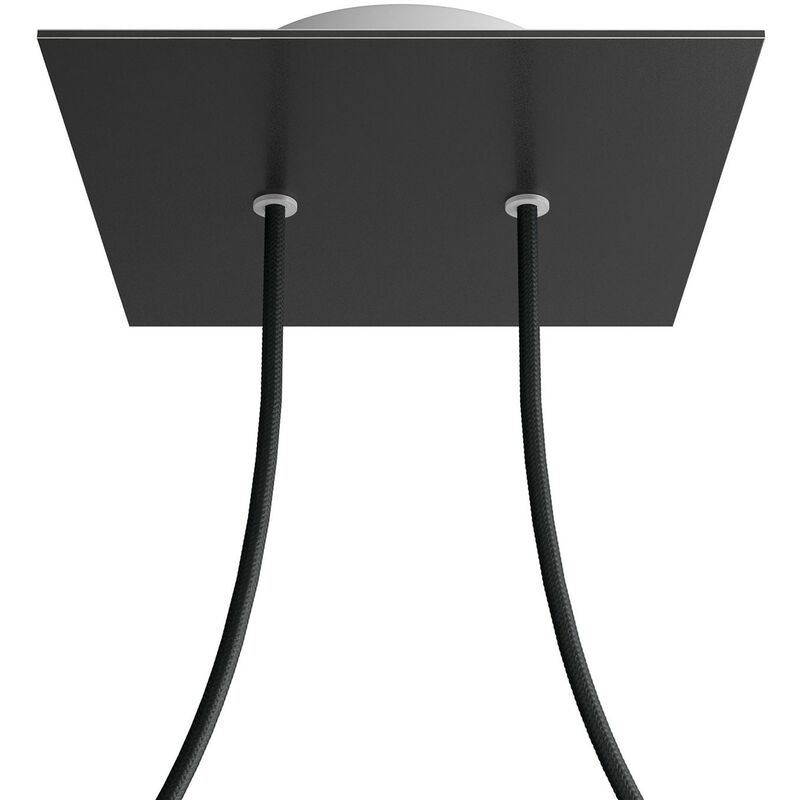 Creative Cables - Rosetón Rose-One cuadrado, 200 mm con 2 agujeros y 4 agujeros laterales | Negro mate - Blanco - Negro mate
Creative Cables - Rosetón Rose-One cuadrado, 200 mm con 2 agujeros y 4 agujeros laterales | Negro mate - Blanco - Negro mate