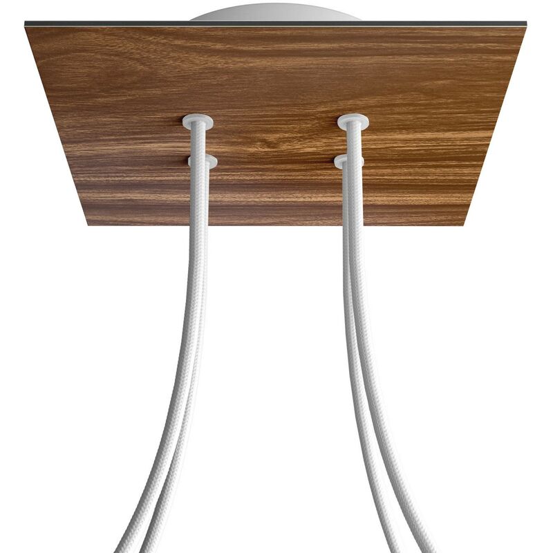 Creative Cables - Rosetón Rose-One cuadrado, 200 mm con 4 agujeros y 4 agujeros laterales | Blanco - Madera - Madera
Creative Cables - Rosetón Rose-One cuadrado, 200 mm con 4 agujeros y 4 agujeros laterales | Blanco - Madera - Madera