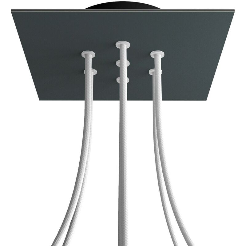 Rosetón Rose-One cuadrado, 200 mm con 7 agujeros y 4 agujeros laterales | Negro - Antracita - Antracita
Rosetón Rose-One cuadrado, 200 mm con 7 agujeros y 4 agujeros laterales | Negro - Antracita - Antracita