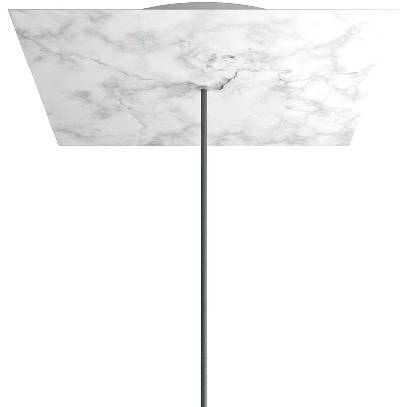 Rosetón XXL Rose-One cuadrado, 400 mm con 1 agujero y 4 agujeros laterales | Mármol Carrara - Blanco - Mármol Carrara 
Rosetón XXL Rose-One cuadrado, 400 mm con 1 agujero y 4 agujeros laterales | Mármol Carrara - Blanco - Mármol Carrara