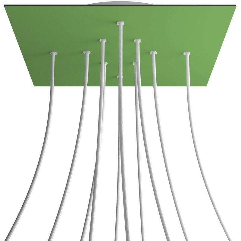 Rosetón XXL Rose-One cuadrado, 400 mm con 10 agujeros y 4 agujeros laterales | Blanco - Verde Prado - Verde Prado
Rosetón XXL Rose-One cuadrado, 400 mm con 10 agujeros y 4 agujeros laterales | Blanco - Verde Prado - Verde Prado
