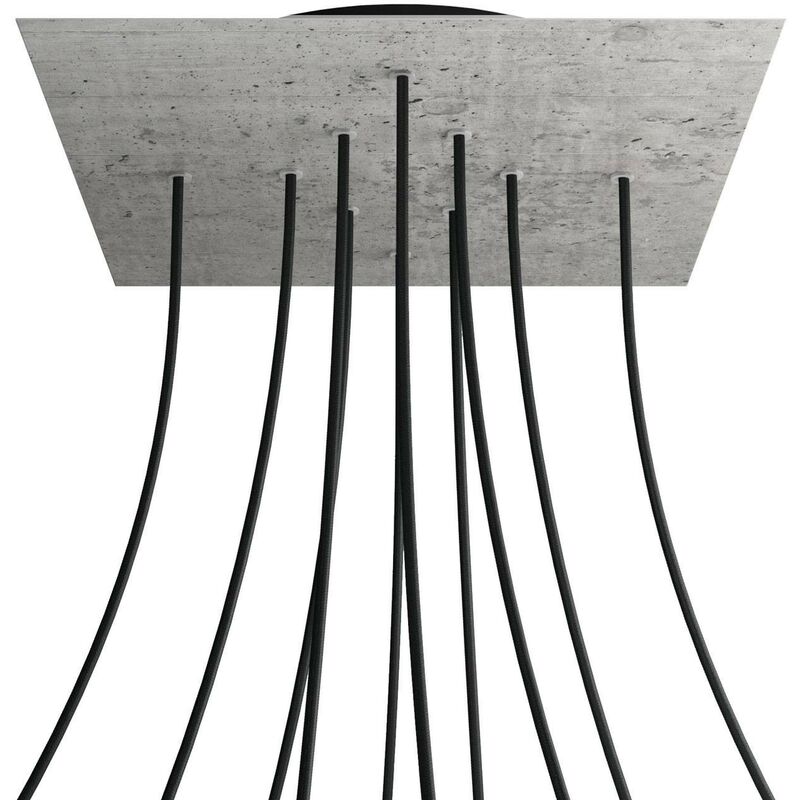 Rosetón XXL Rose-One cuadrado, 400 mm con 10 agujeros y 4 agujeros laterales | Cemento - Negro - Cemento
Rosetón XXL Rose-One cuadrado, 400 mm con 10 agujeros y 4 agujeros laterales | Cemento - Negro - Cemento