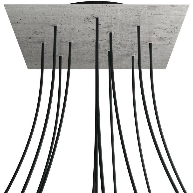 Rosetón XXL Rose-One cuadrado, 400 mm con 12 agujeros y 4 agujeros laterales | Cemento - Negro - Cemento
Rosetón XXL Rose-One cuadrado, 400 mm con 12 agujeros y 4 agujeros laterales | Cemento - Negro - Cemento