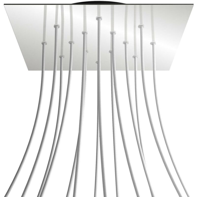 Rosetón XXL Rose-One cuadrado, 400 mm con 14 agujeros y 4 agujeros laterales | Negro - Espejo - Espejo
Rosetón XXL Rose-One cuadrado, 400 mm con 14 agujeros y 4 agujeros laterales | Negro - Espejo - Espejo