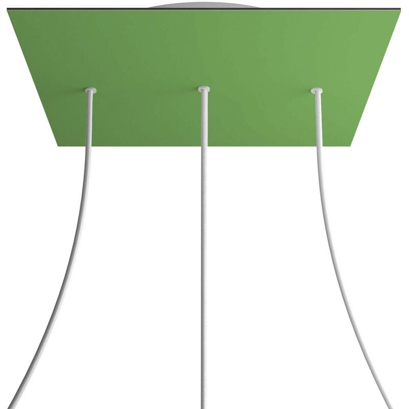 Rosetón XXL Rose-One cuadrado, 400 mm con 3 agujeros en linea y 4 agujeros laterales | Blanco - Verde Prado - Verde Prado
Rosetón XXL Rose-One cuadrado, 400 mm con 3 agujeros en linea y 4 agujeros laterales | Blanco - Verde Prado - Verde Prado