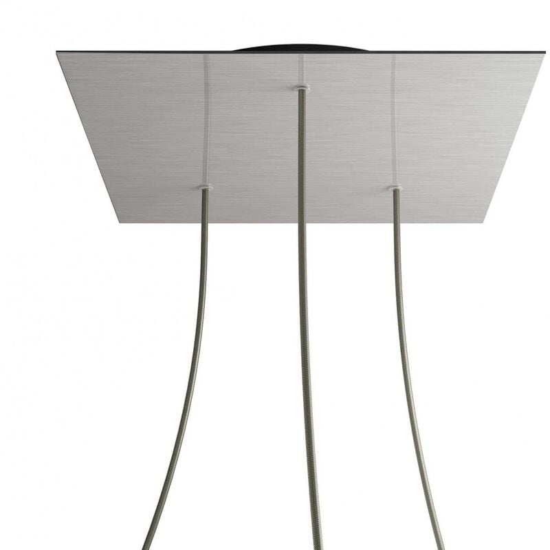 Rosetón XXL Rose-One cuadrado, 400 mm con 3 agujeros y 4 agujeros laterales | Acero satinado - Negro - Acero satinado
Rosetón XXL Rose-One cuadrado, 400 mm con 3 agujeros y 4 agujeros laterales | Acero satinado - Negro - Acero satinado