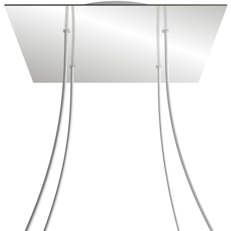 Rosetón XXL Rose-One cuadrado, 400 mm con 4 agujeros y 4 agujeros laterales | Blanco - Espejo - Espejo
Rosetón XXL Rose-One cuadrado, 400 mm con 4 agujeros y 4 agujeros laterales | Blanco - Espejo - Espejo