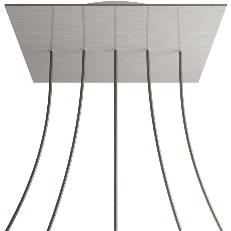 Rosetón XXL Rose-One cuadrado, 400 mm con 5 agujeros en linea y 4 agujeros laterales | Acero satinado - Blanco - Acero satinado
Rosetón XXL Rose-One cuadrado, 400 mm con 5 agujeros en linea y 4 agujeros laterales | Acero satinado - Blanco - Acero satinado