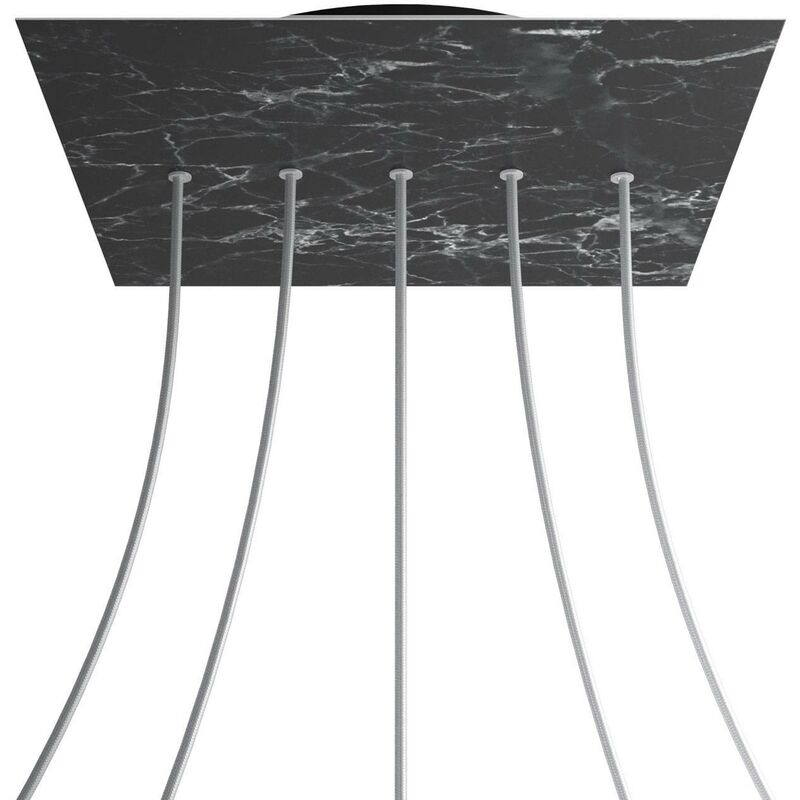 Rosetón XXL Rose-One cuadrado, 400 mm con 5 agujeros en linea y 4 agujeros laterales | Mármol Marquina - Negro - Mármol Marquina
Rosetón XXL Rose-One cuadrado, 400 mm con 5 agujeros en linea y 4 agujeros laterales | Mármol Marquina - Negro - Mármol Marquina